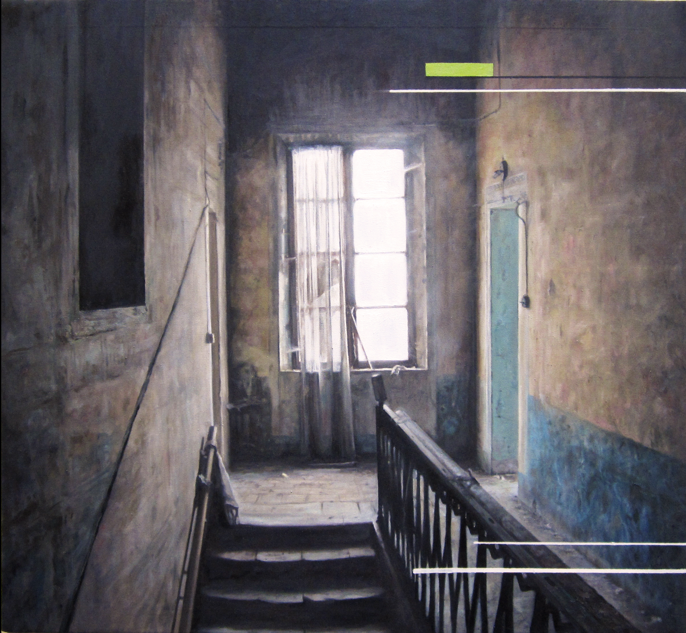 Oil con canvas 100x100cm